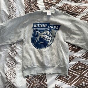Jerzees Gray and Blue Nittany Lions Sweatshirt